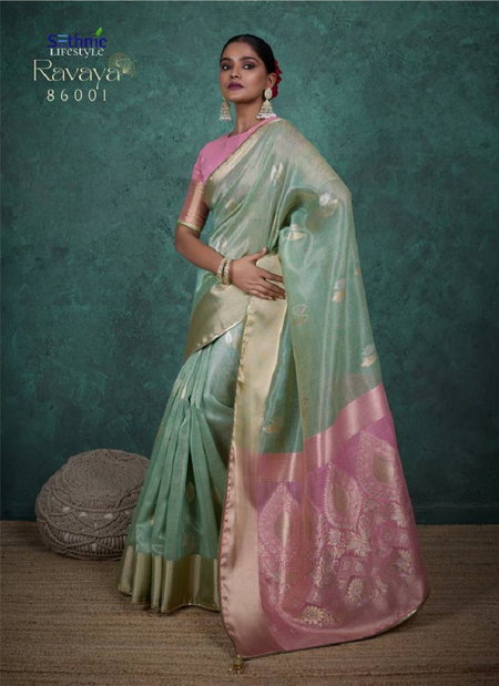 Ravaya By Sethnic Linen Blend Sequins Woven Pallu Saree Exporters In India